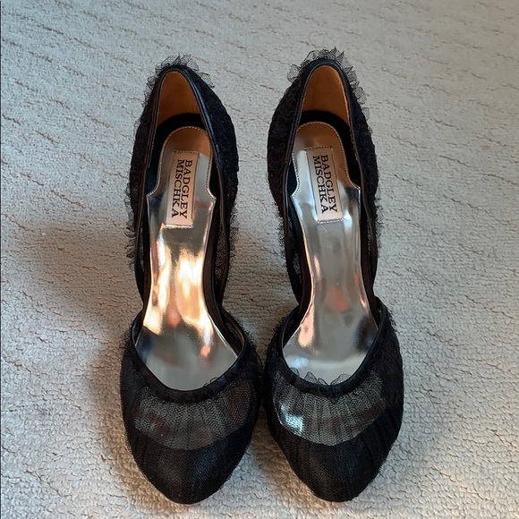 Badgley Mischka Black Heels - Picture 2 of 5